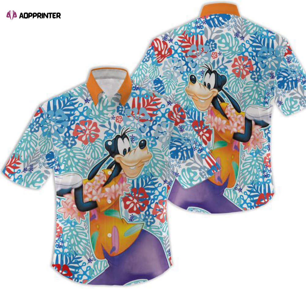 Disney hawaiian shirts, goofy hawaiian shirts, mickey mouse hawaiian shirt, winnie the pooh hawaiian shirt, floral hawaiian shirt