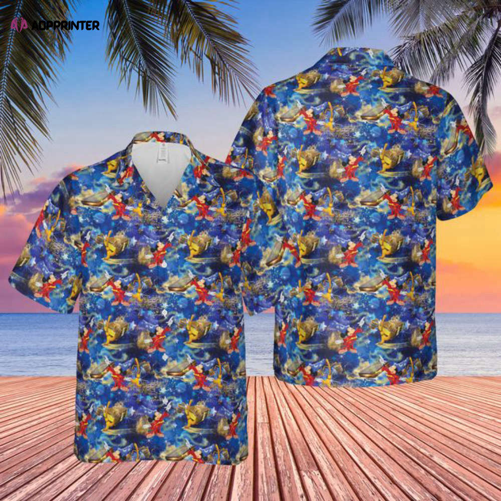 Disney Inspired Men’s Button Down Hawaiian Shirt