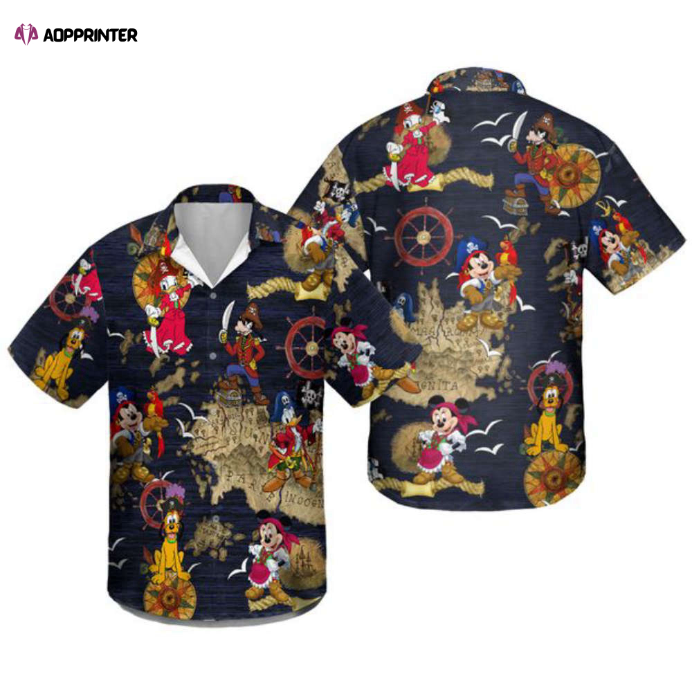 Disney Pirates Of Caribbean Hawaiian Shirt