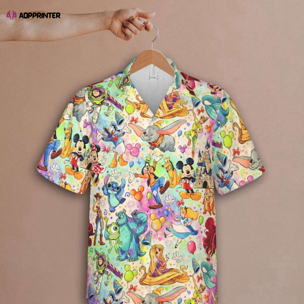 Disney World Mickey Stitch Ohana Hawaiian Shirt, 2022 Summer Button Up Shirt