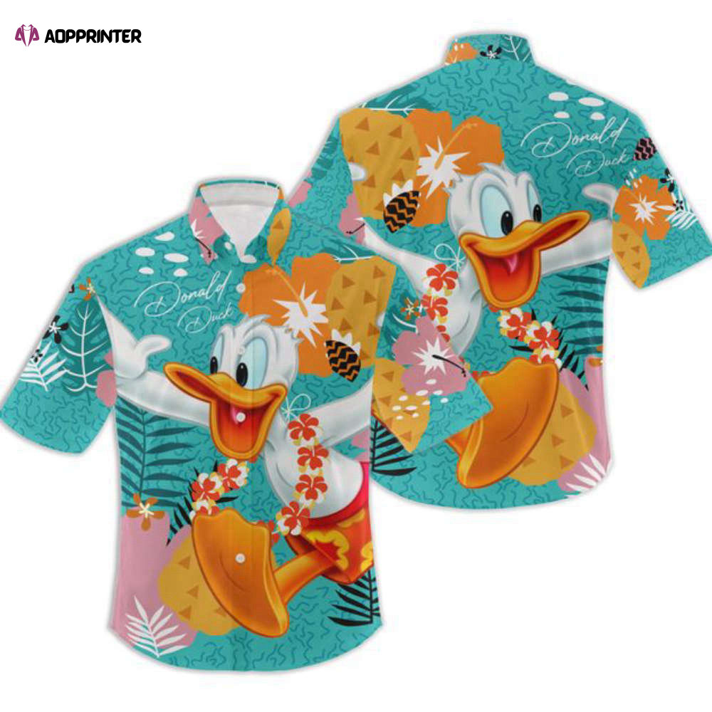 Donald Duck Hawaii shirt, Donald Aloha shirt, Donald Hawaiian shirt