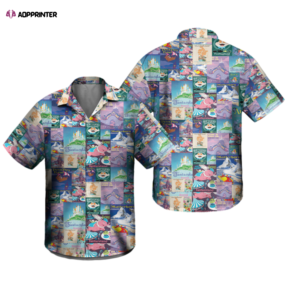 Fantasyland Disney Inspired Hawaiian Shirt