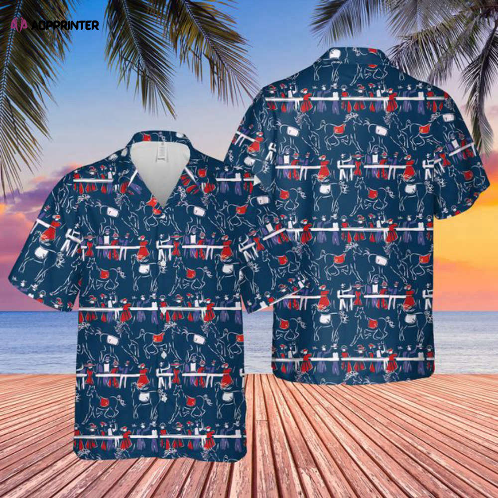 Horse Racing Shirt – Kentucky Derby Print Button Up – Horse Race Hawaiian Shirt Summer Hot 2023