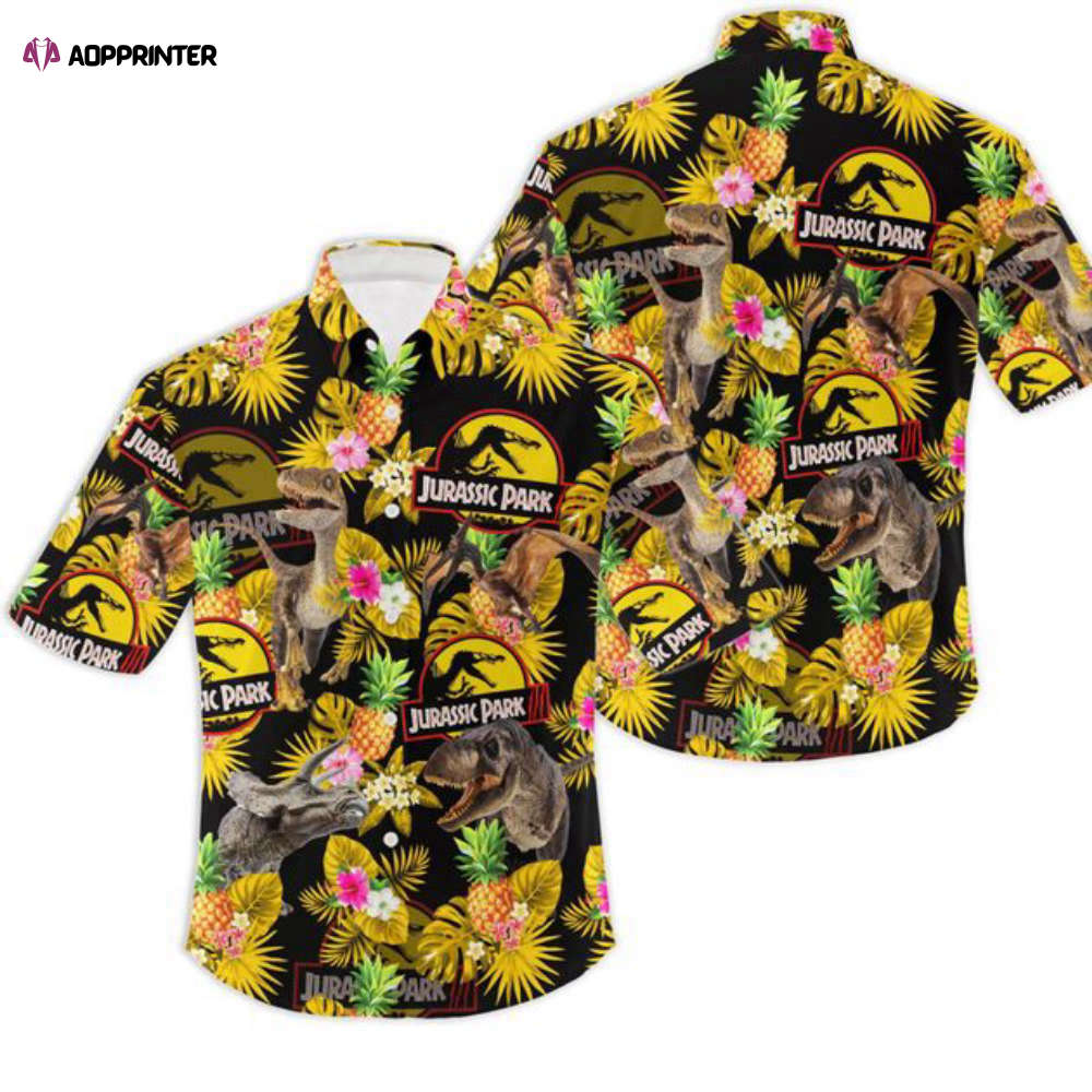 Jurassic Park Hawaiian Shirt Aopprinter   Jurassic Park Hawaiian Shirt 