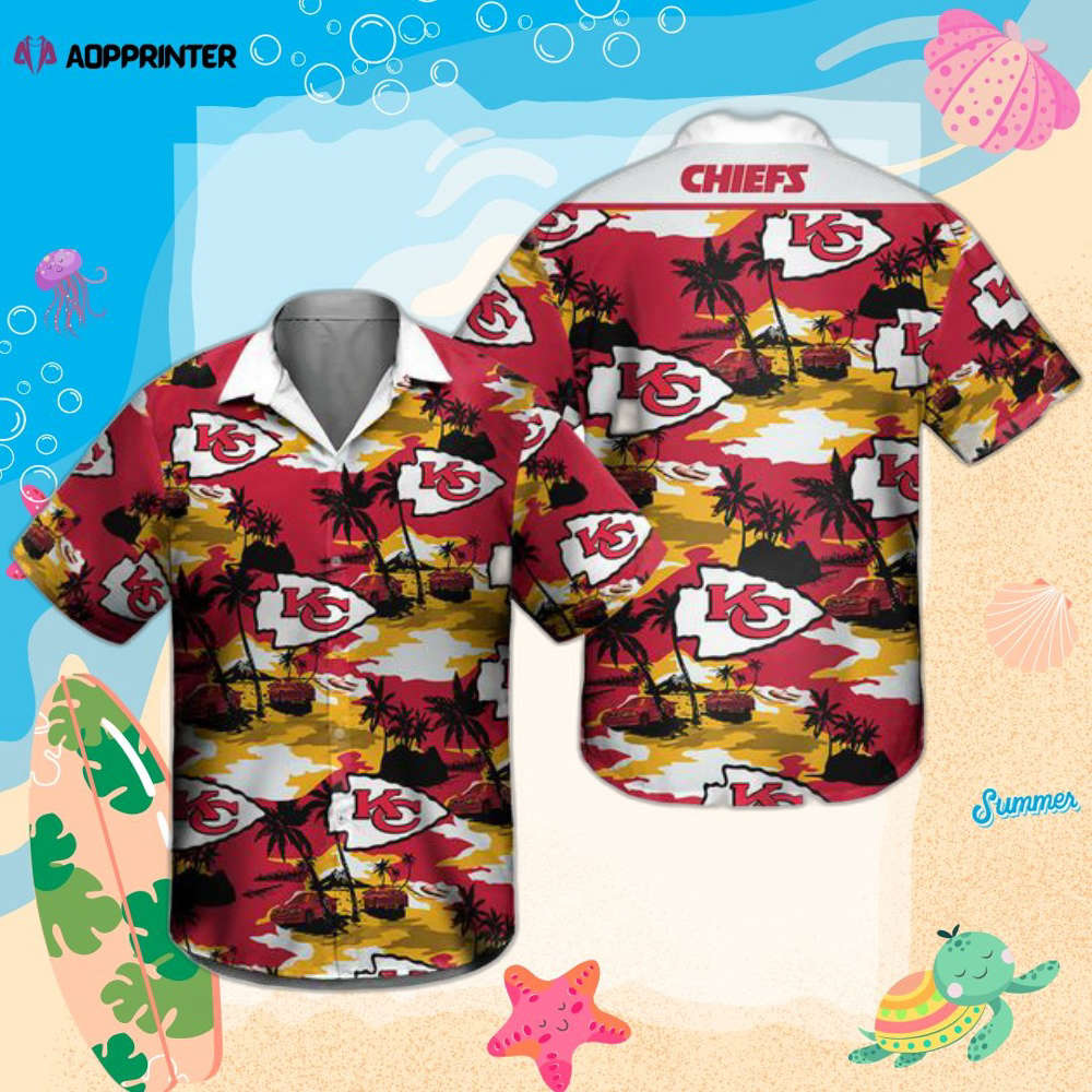 Kansa.s City Chiefs Men Football Hawaiian Shirt Summer Trending