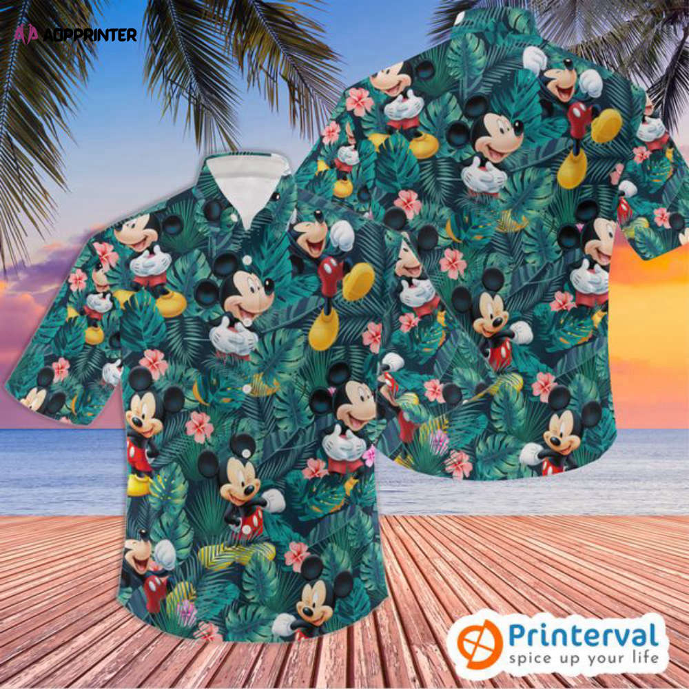 Mickey mouse hawaiian shirt, donald duck hawaiian shirt