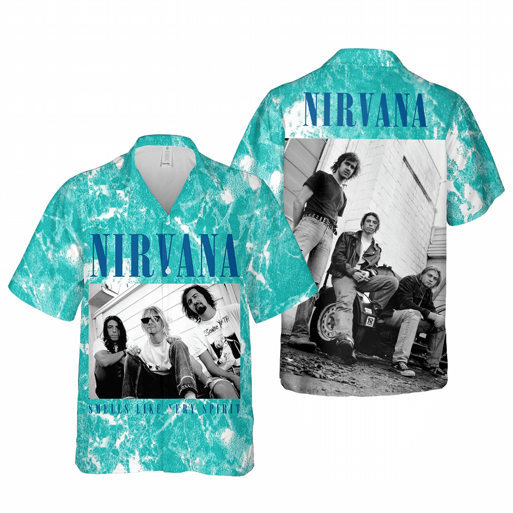 Nirvana Merch Art Awesome Cuban Shirt Premium Hawaiian Shirt