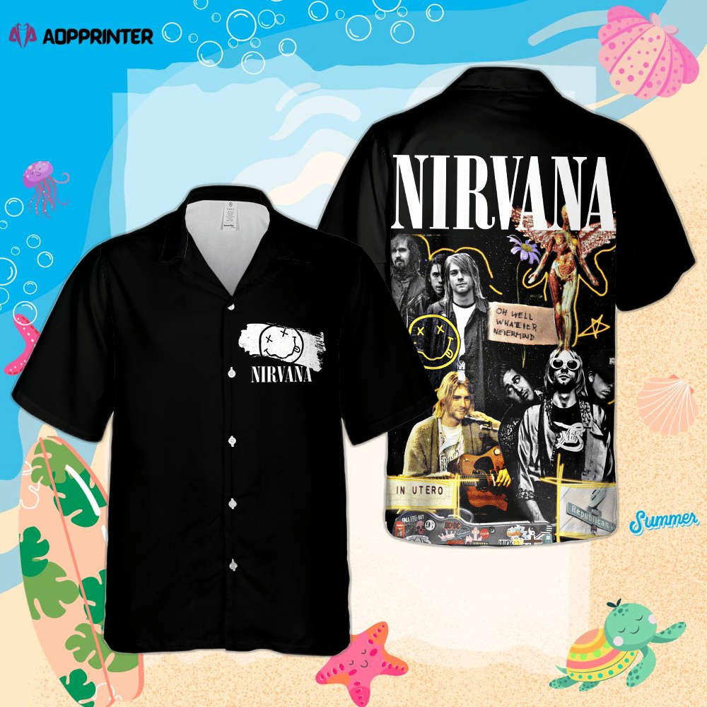 Nirvana Merch I Hate Myself And I Want To Die Premium Hawaiian Shirt Cuban Shirt
