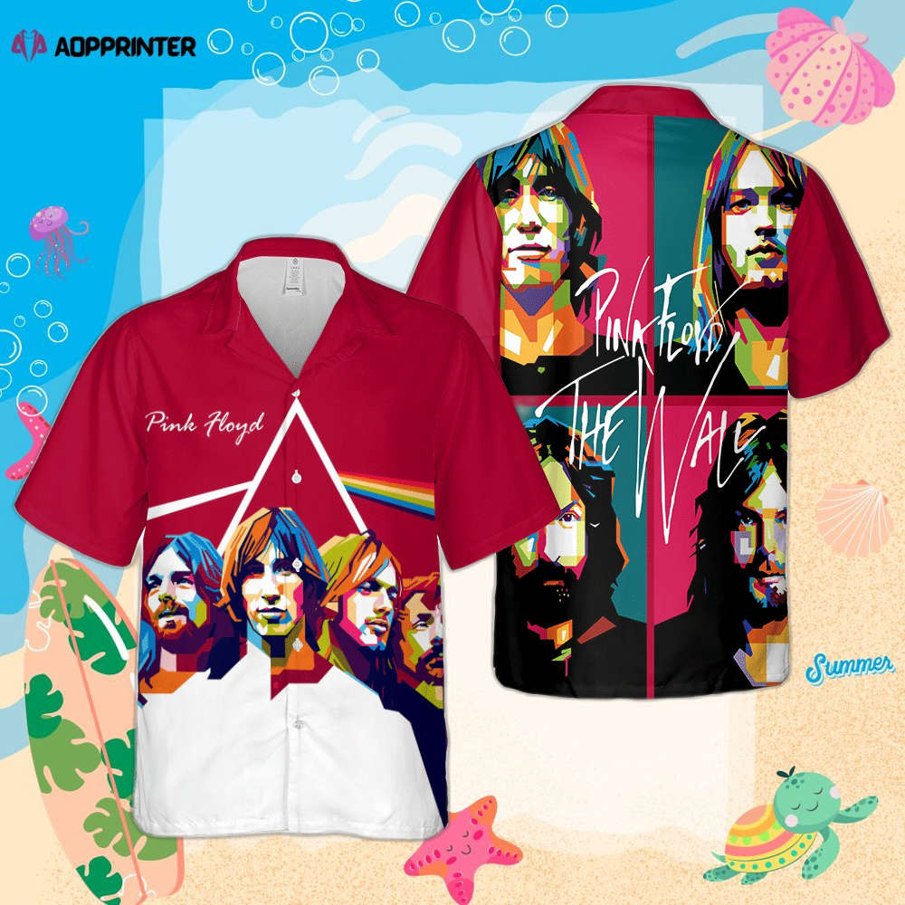 Pink Floyd Members Art Rock Band Cuban Shirt Premium Hawaiian Shirt
