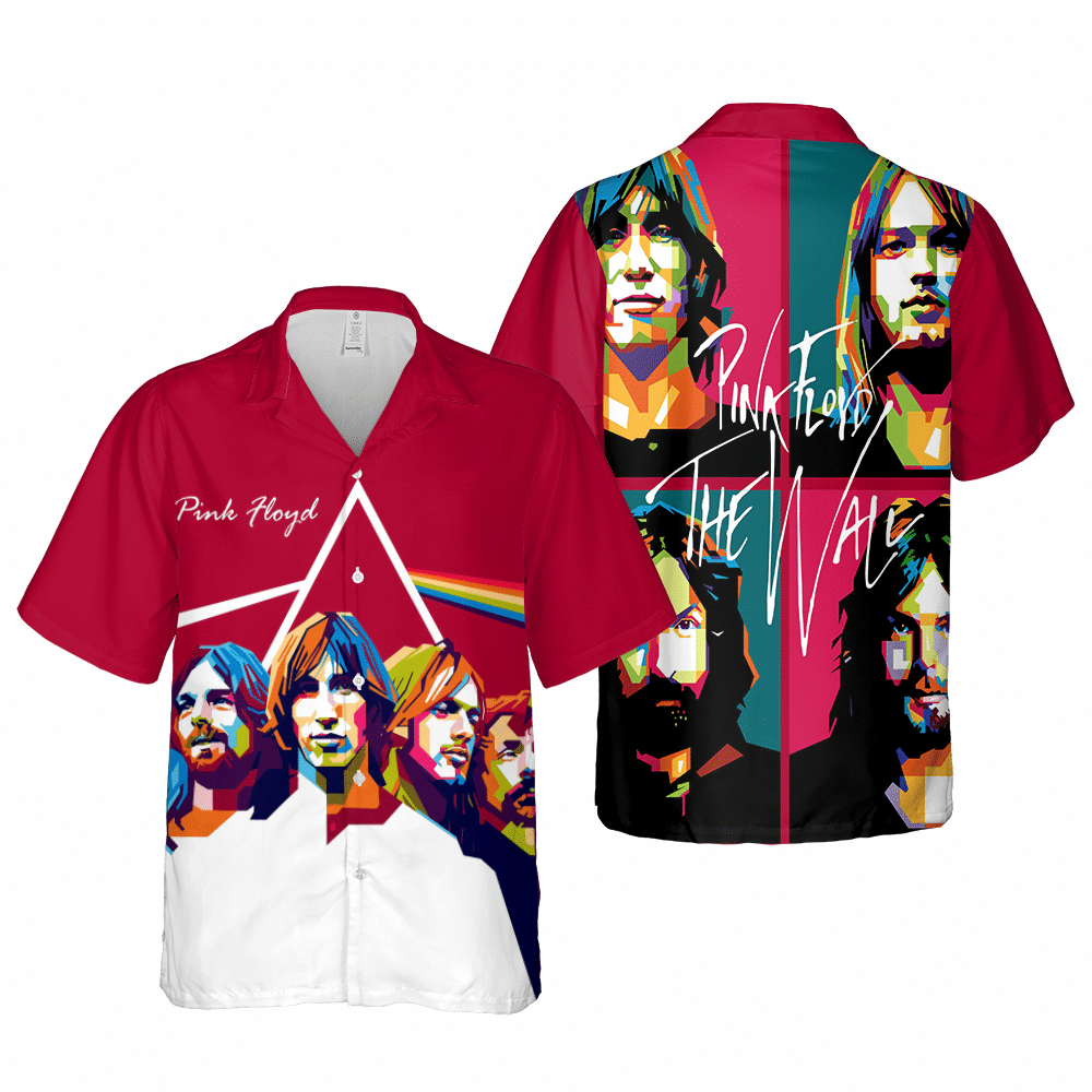 Pink Floyd Members Art Rock Band Cuban Shirt Premium Hawaiian Shirt