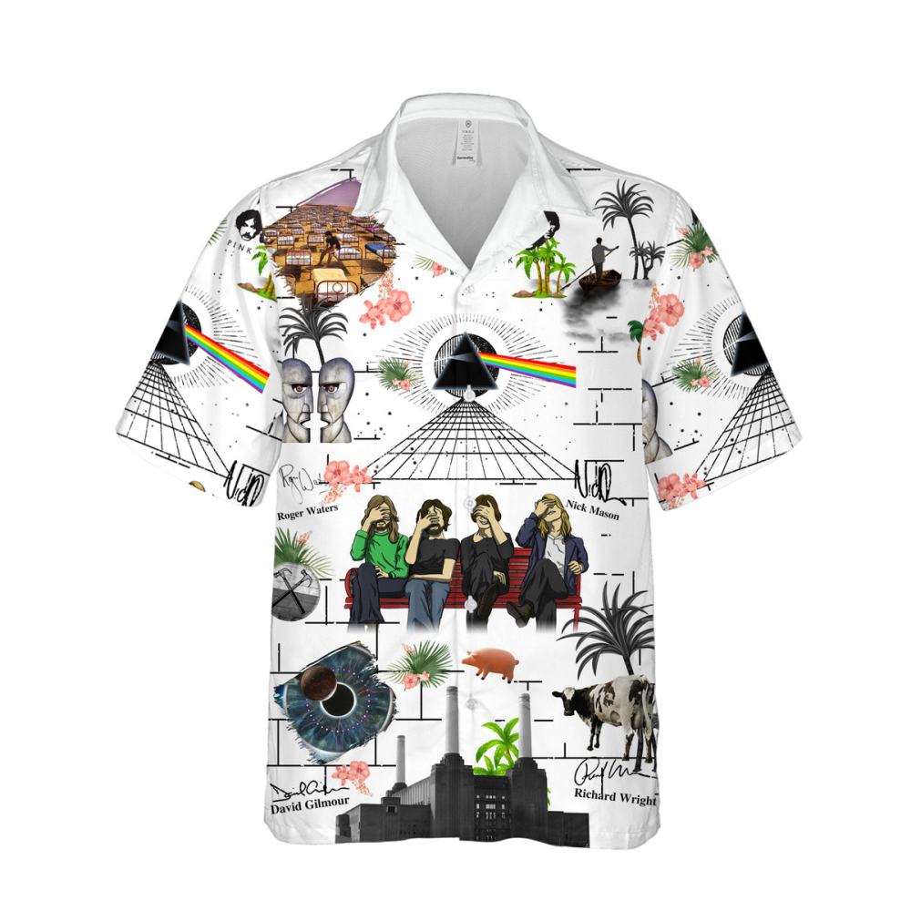 Pink Floyd Merch Music All Over Print Cuban Shirt Premium Hawaiian Shirt