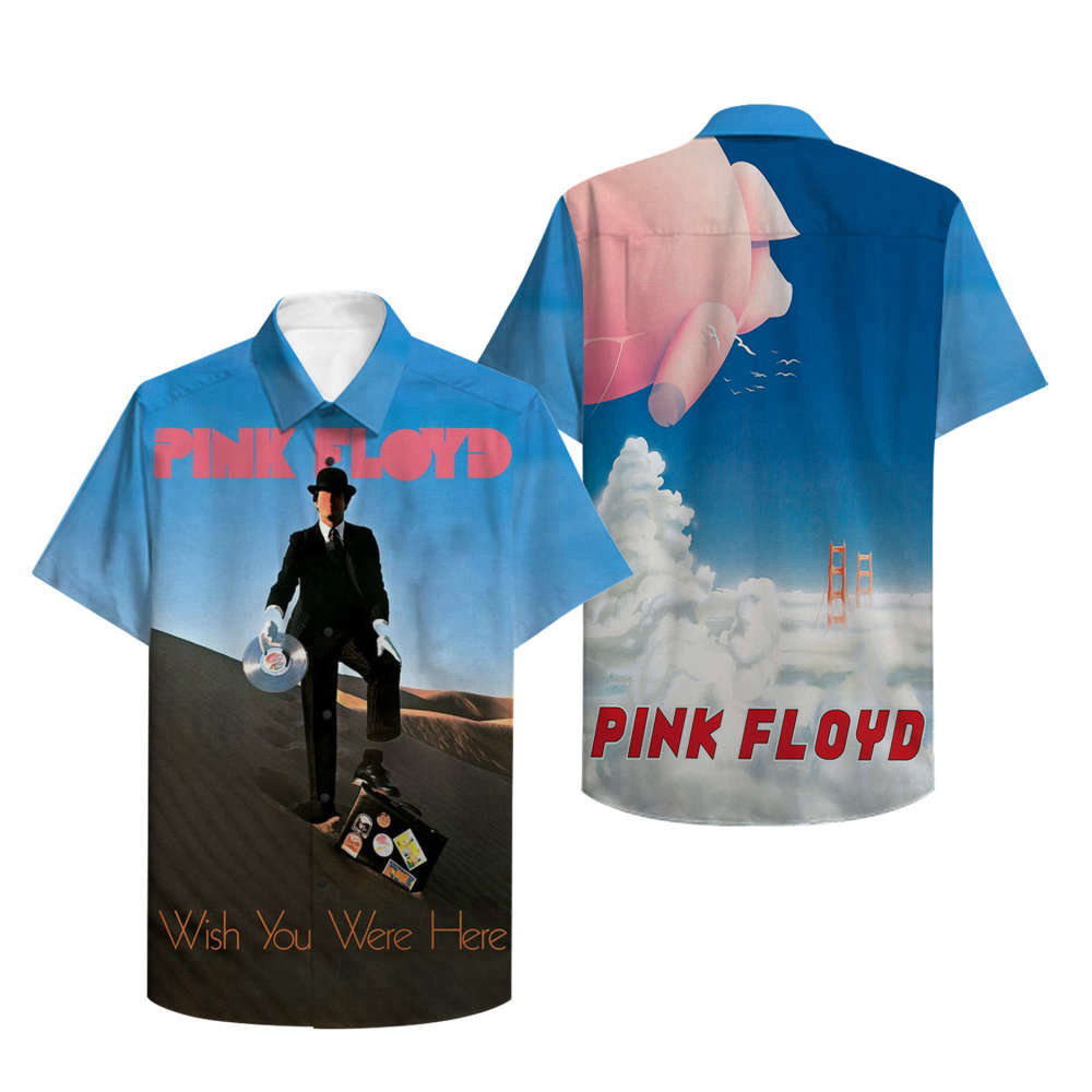 Pink Floyd Merch Wish You Were Here Poster Premium Hawaiian Shirt