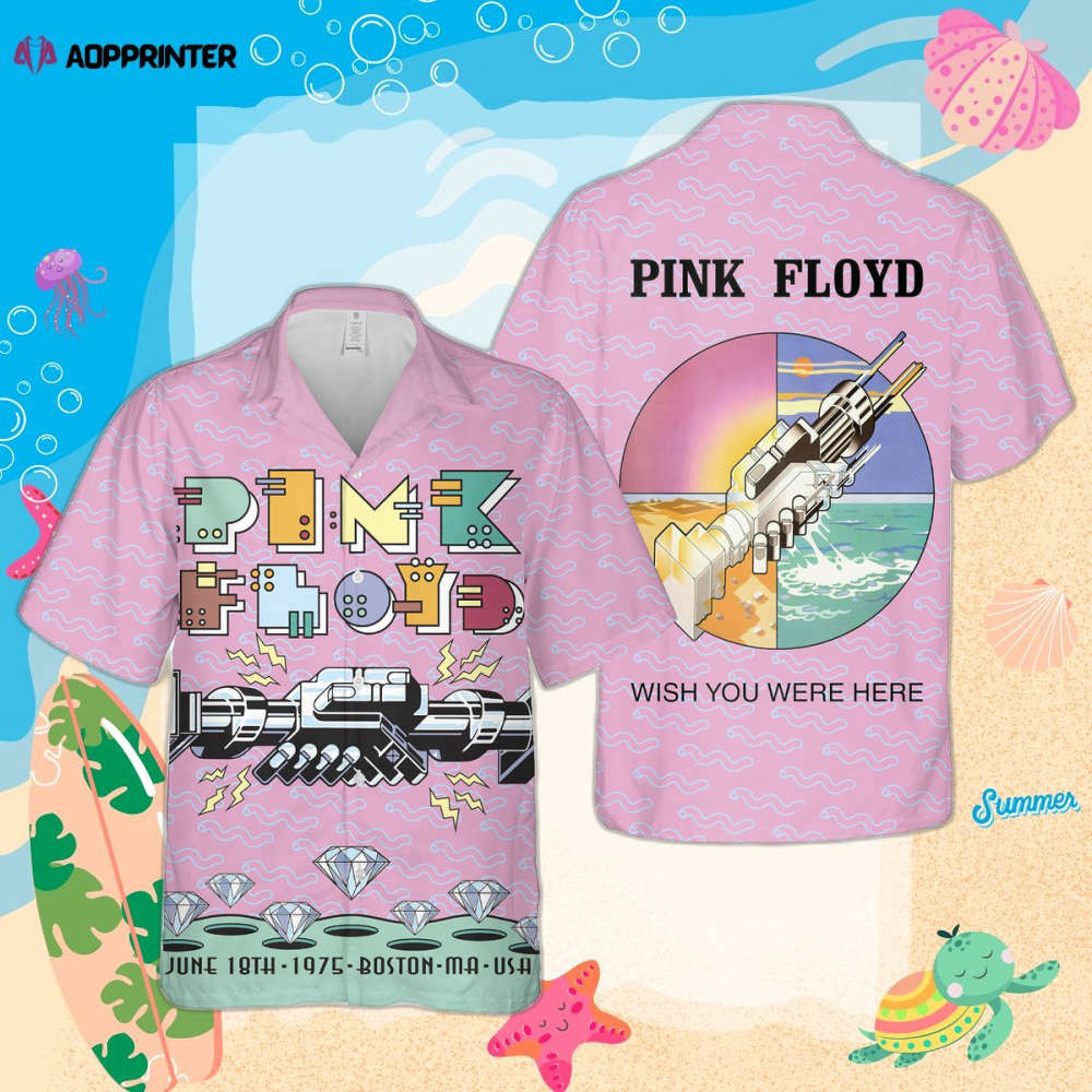 Pink Floyd Merch Wish You Were Here Rock Music Cuban Shirt Premium Hawaiian Shirt