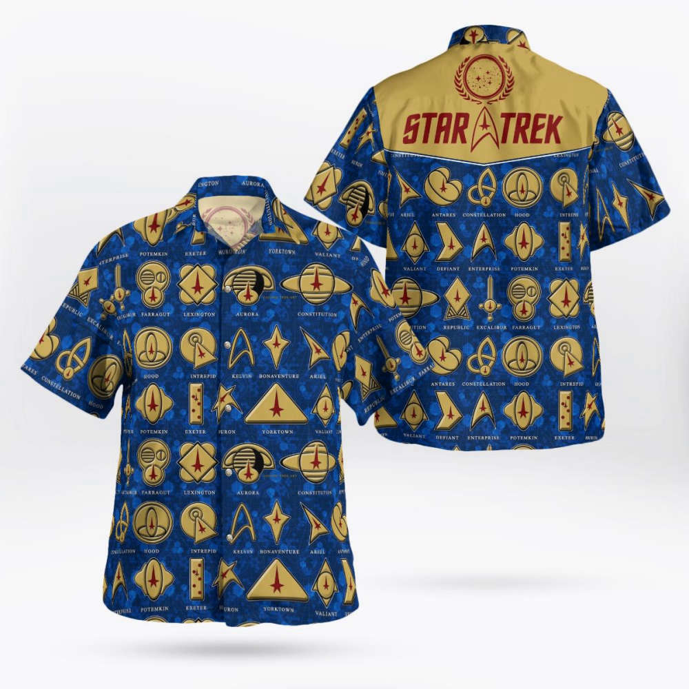 Star Trek Blue Hawaiian Shirt Summer 2023 Hot
