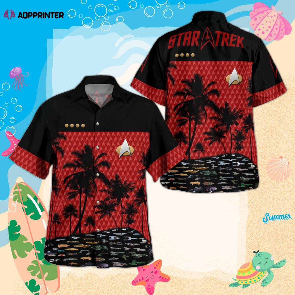 Star Trek Seamless Hawaiian Shirt Summer 2023 Hot