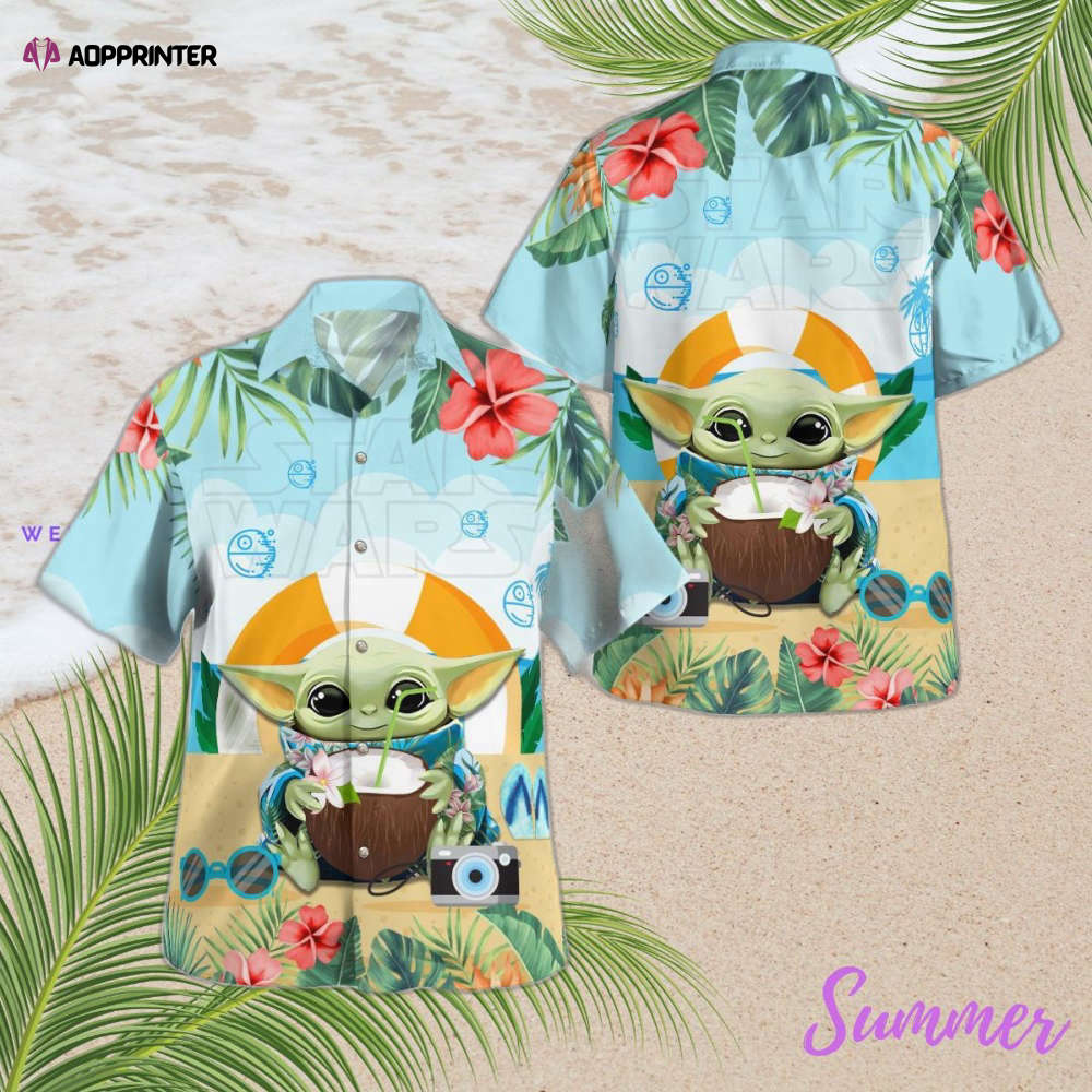 Star Wars Baby Yoda Hawaiian Shirt Summer 2023 Hot