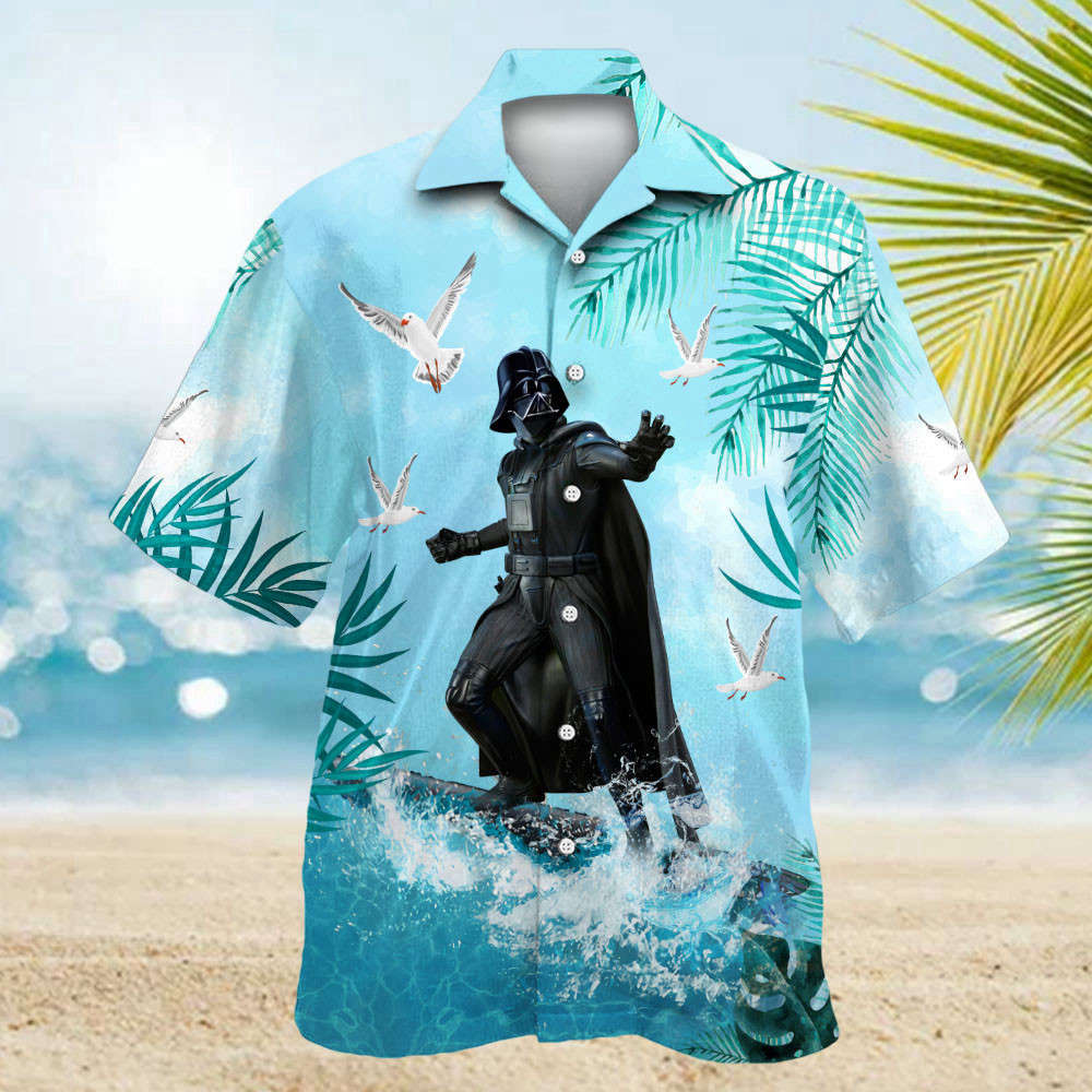 Star Wars Darth Vader Surfing 02 Hawaiian Shirt Shorts Summer 2023 Hot