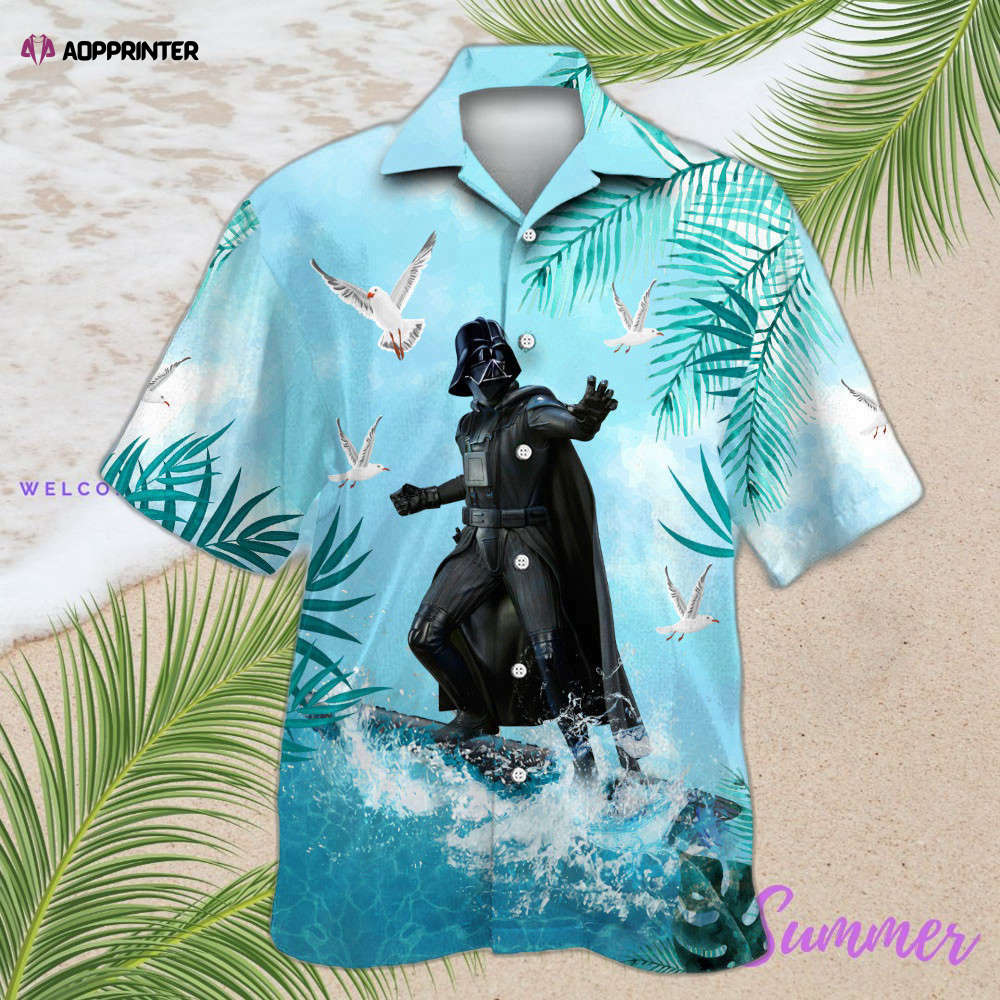 Star Wars Darth Vader Surfing 02 Hawaiian Shirt Shorts Summer 2023 Hot