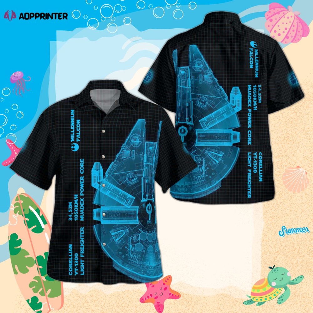 Star Wars Millennium Falcon Hawaiian Shirt Summer 2023 Hot