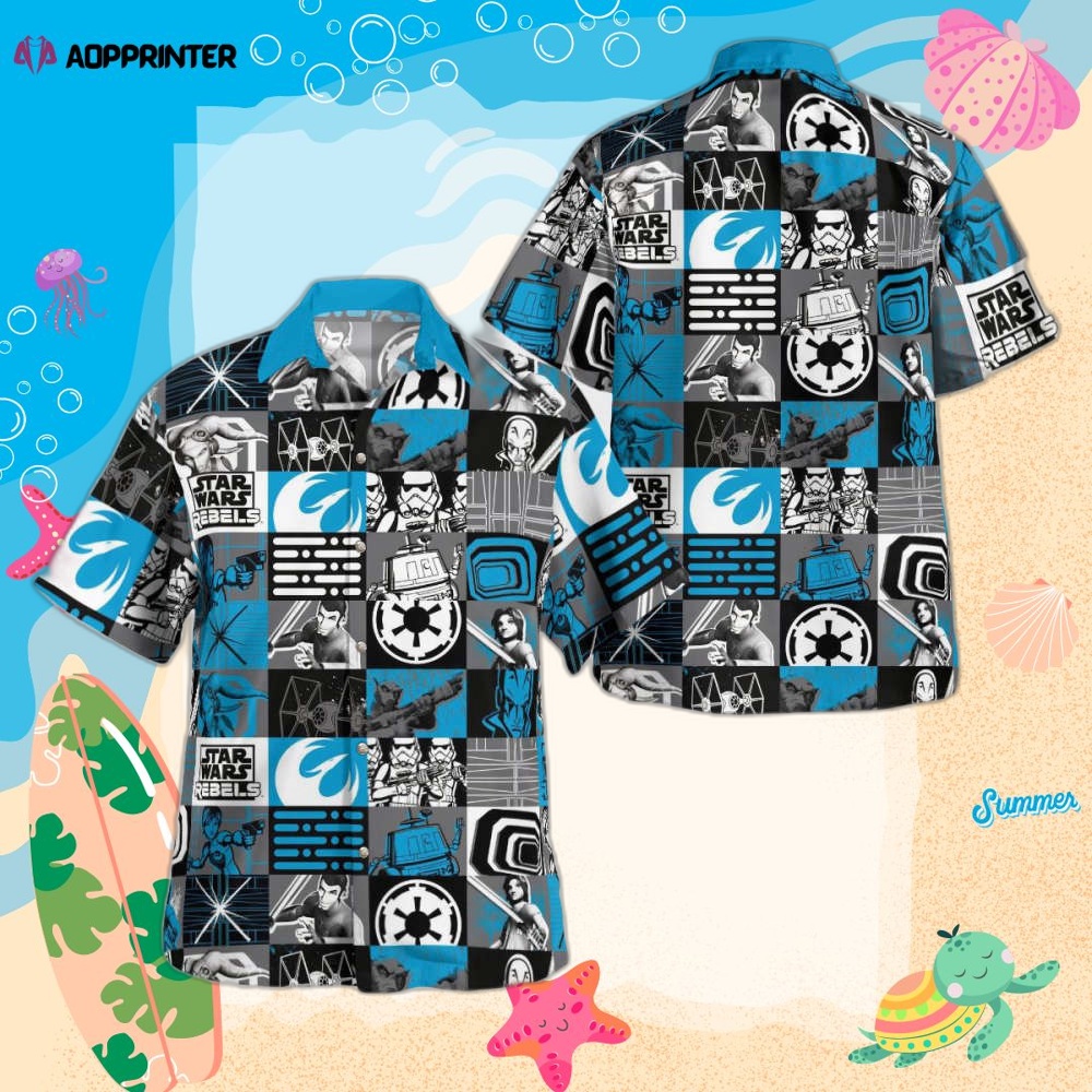 Star Wars Rebels Blue Hawaiian Shirt Summer 2023 Hot