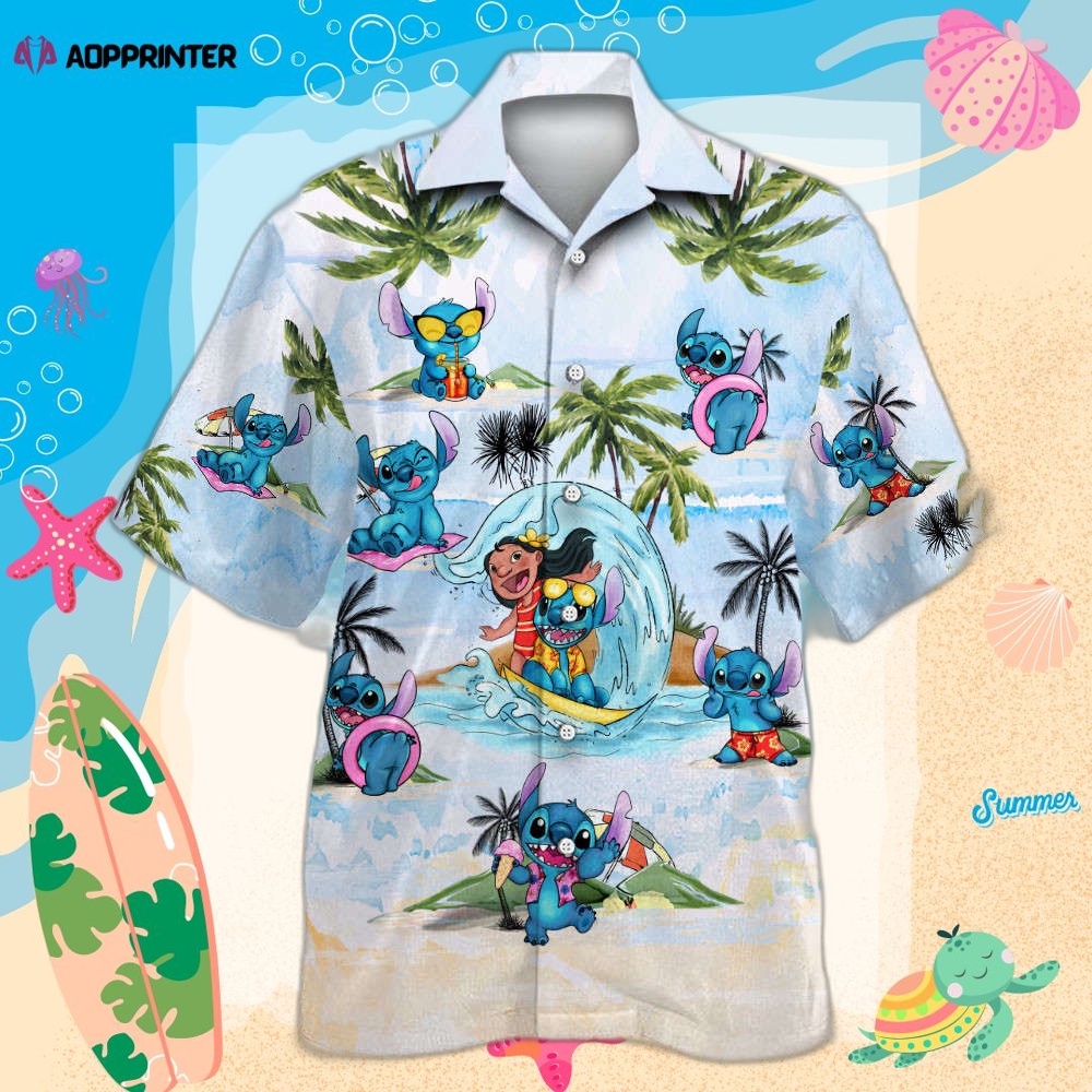 Stitch 09 Hawaiian Shirt Shorts Summer 2023 Hot