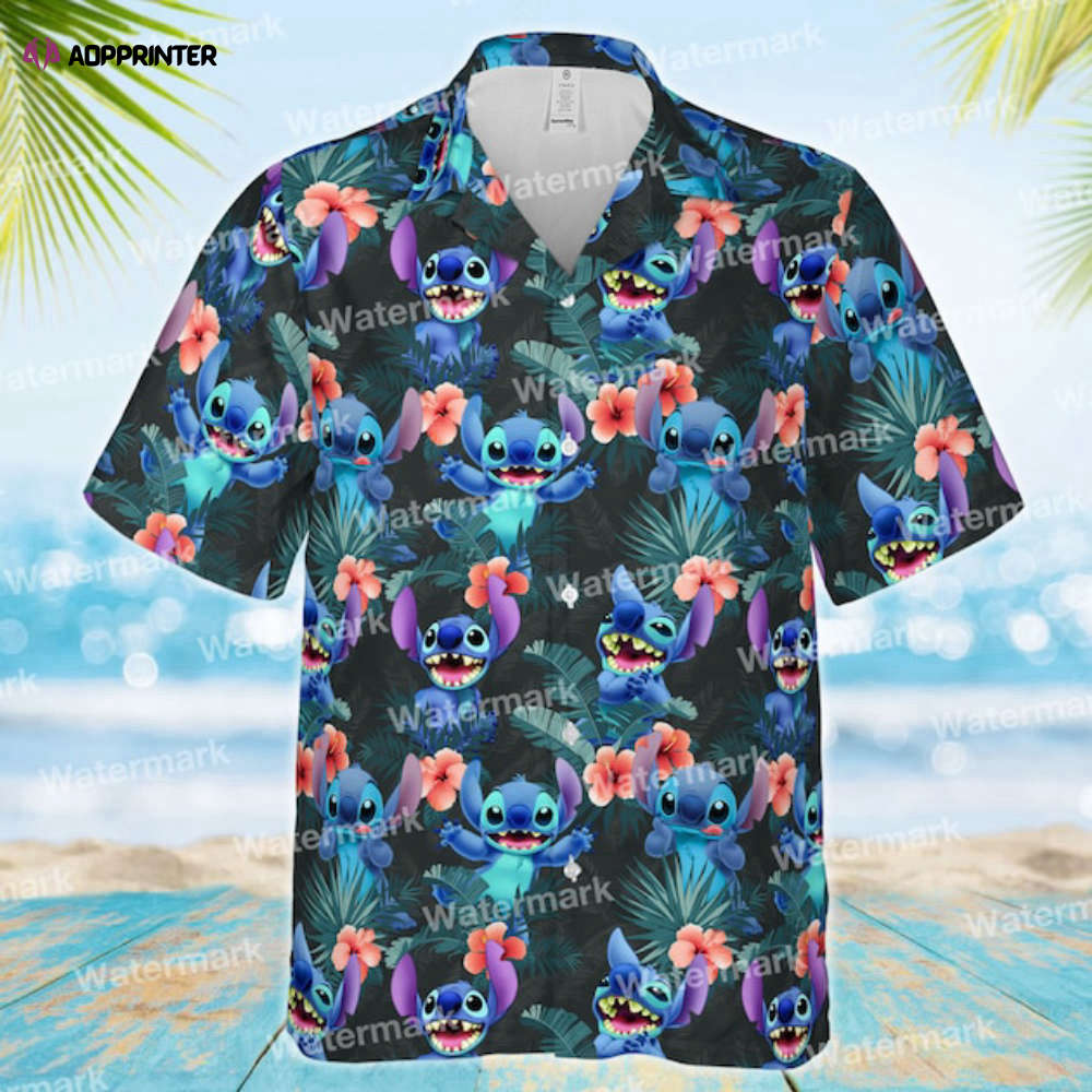 Stitch disney hawaiian shirt Summer Holiday Gift