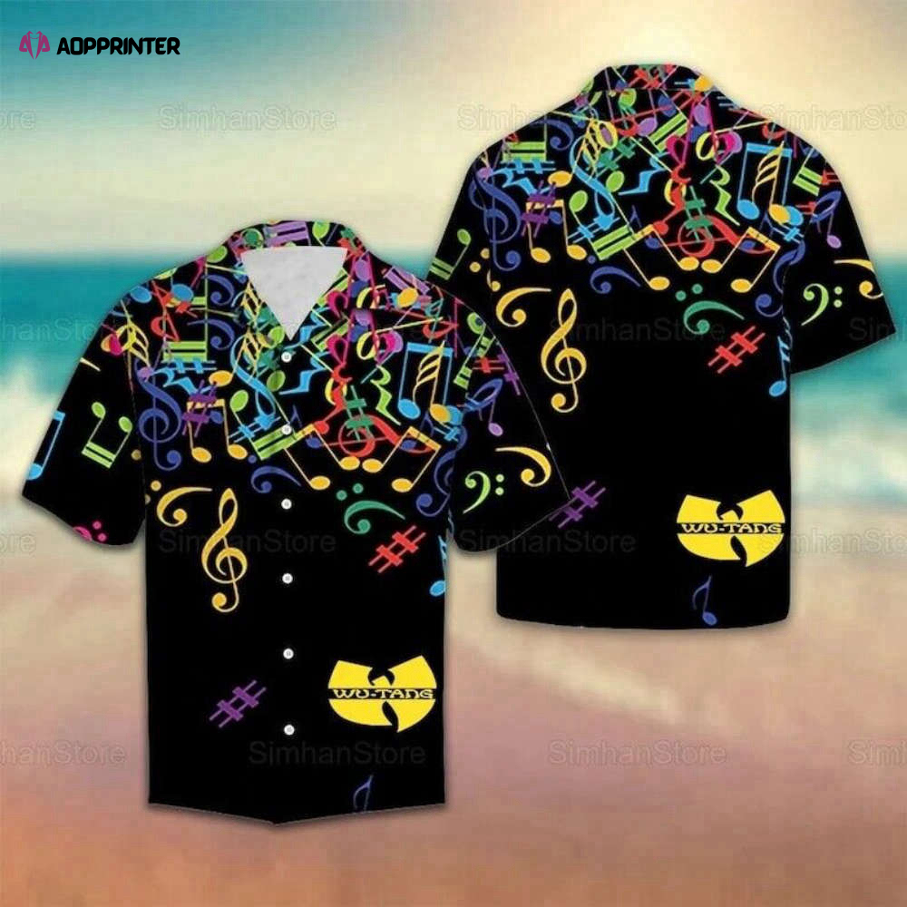 Summer 2023Unisex Hot Shirt Wu Tang Clan Hip Hop Summer Hawaiian Shirt New