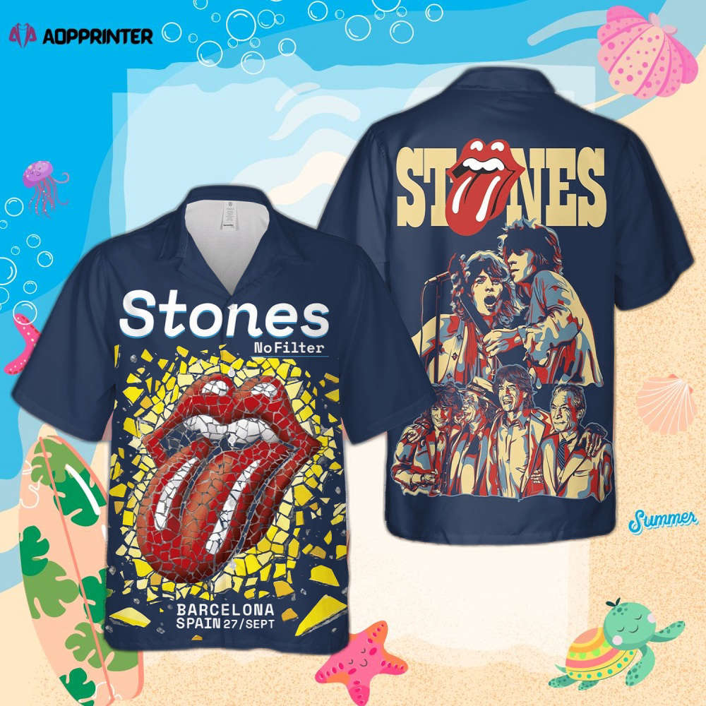 The Rolling Stones Band Tongue Symbol Hawaiian Shirt