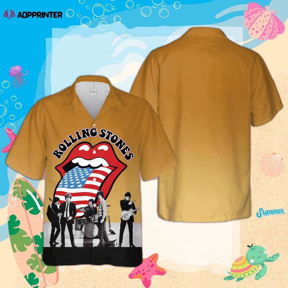 The Rolling Stones Rock Band 3D Hawaiian Shirt