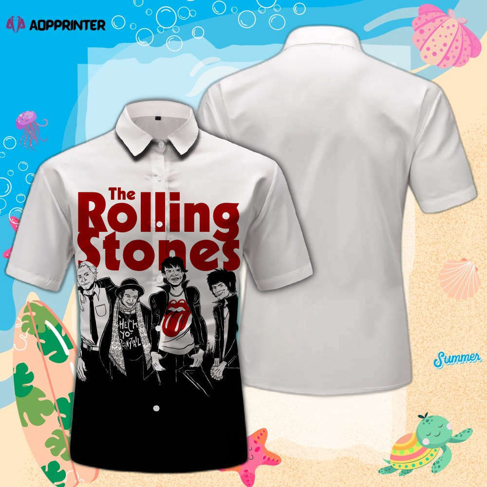 The Rolling Stones Rock ‘n Roll Legend Hawaiian Shirt