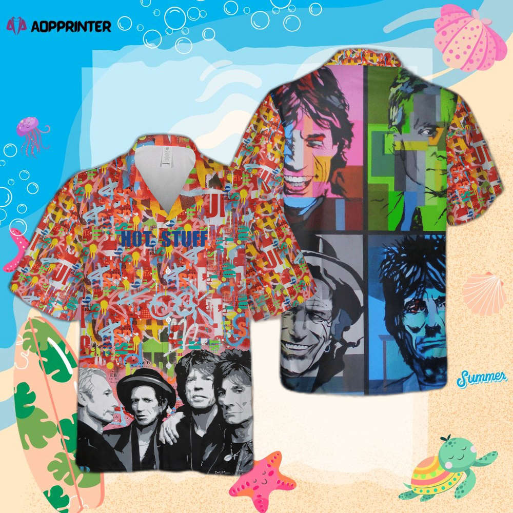 The Rolling Stones The Rock ‘n Roll Legend Colorful Pattern Hawaiian Shirt