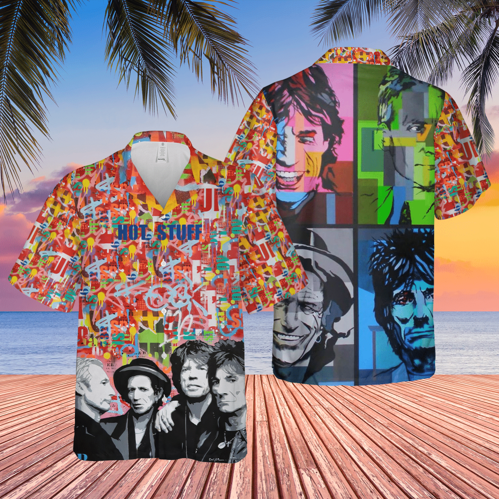 The Rolling Stones The Rock ‘n Roll Legend Colorful Pattern Hawaiian Shirt