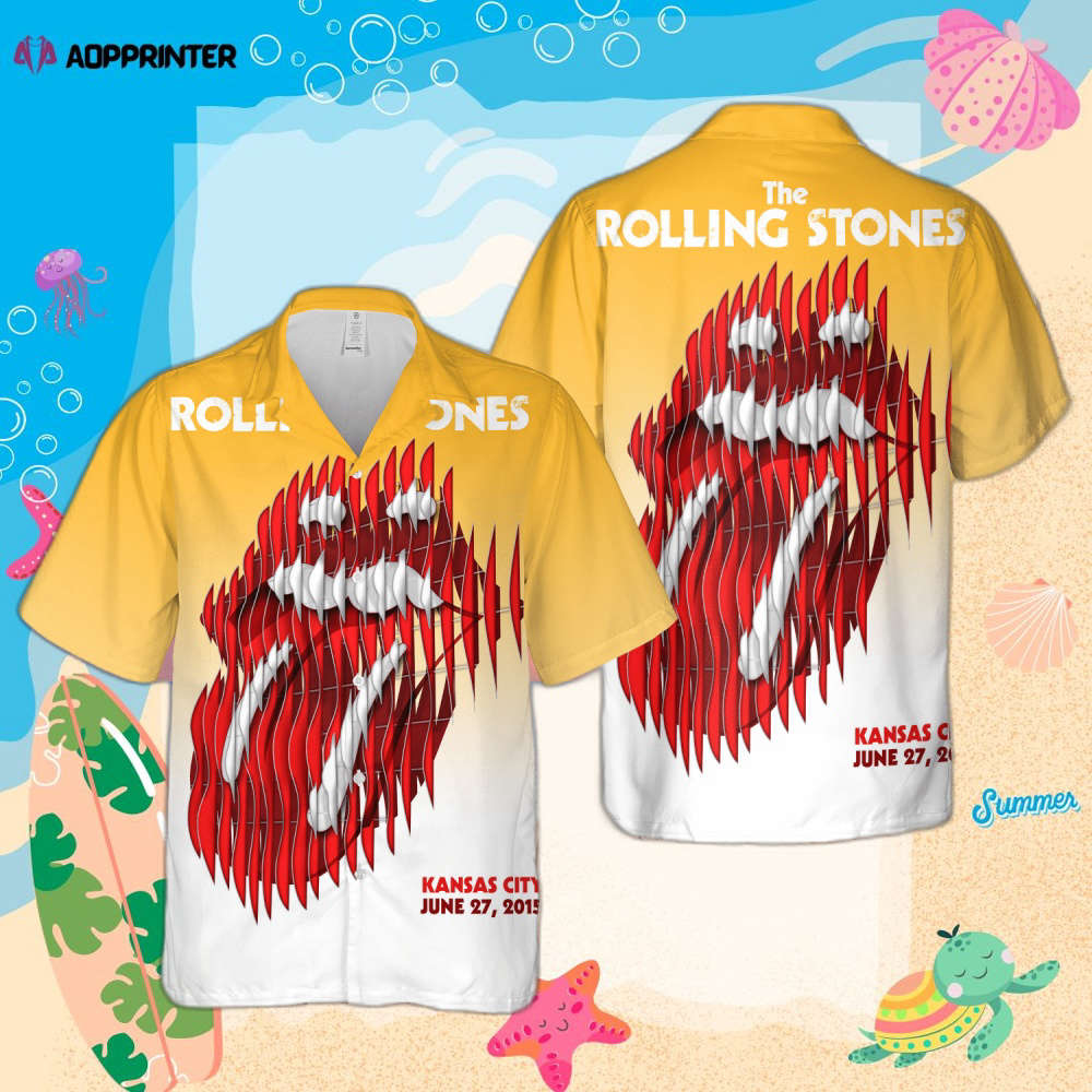 The Rolling Stones Tour Kansas City 2015 Hawaiian Shirt