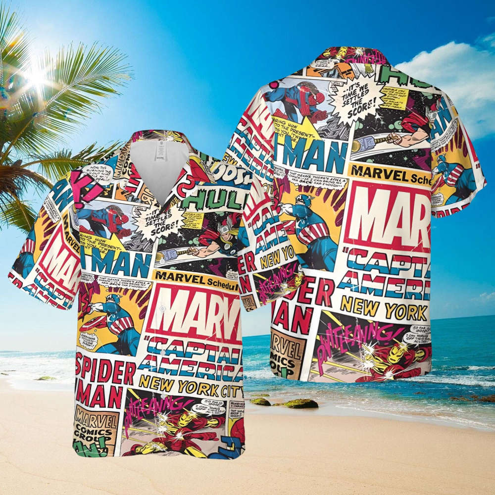 Superhero Hawaii Shirt, Heroes Hawaiian Shirt, Spiderman Shirt, Summer Shirt