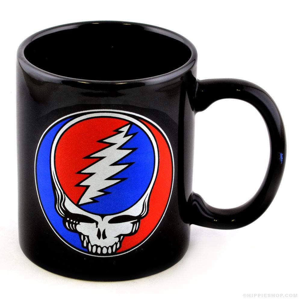 Grateful Dead Steal Your Face Coffee Mug Funny Black Coffee Mug