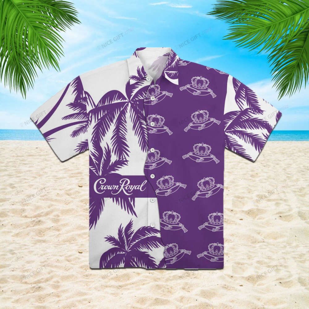 Crown Royal Hawaiian Shirt Summer Holiday Gift Tropical Light