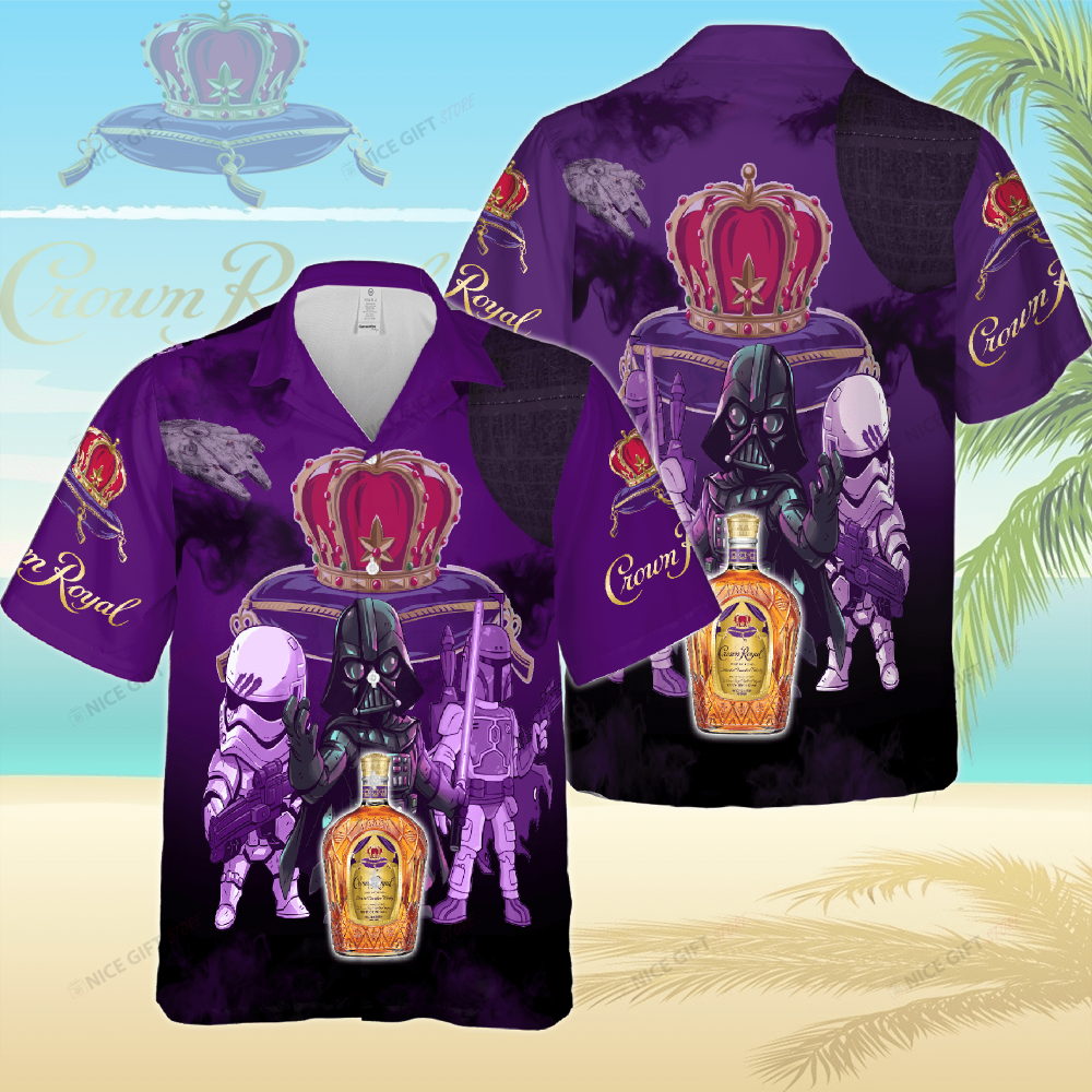 Crown Royal Star Wars Darth Vader Hawaiian 3D Shirt Summer Holiday Gift