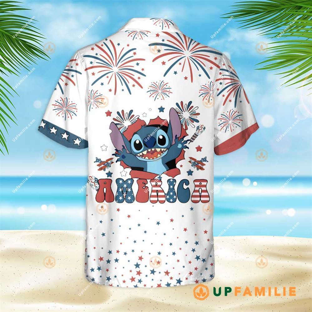 Lilo and Stitch America 4th of July Hawaiian Shirt – Cool Disney Design