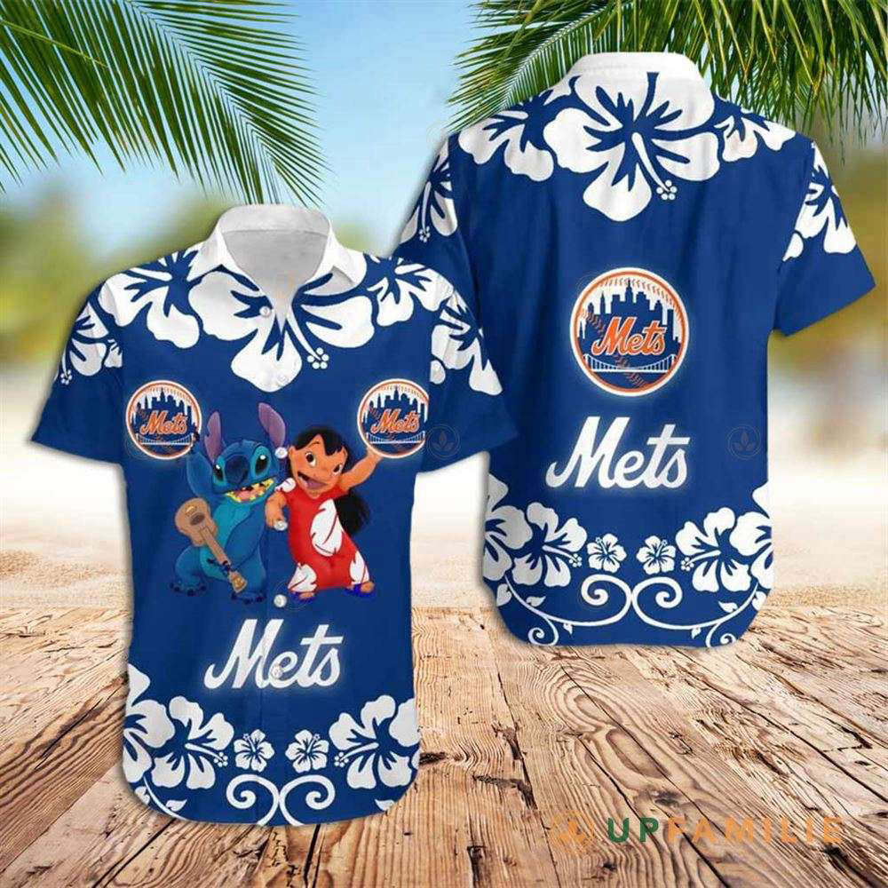 Mets New York Lilo Stitch Hawaiian Shirt: Stylish & Sporty Apparel for Mets Fans