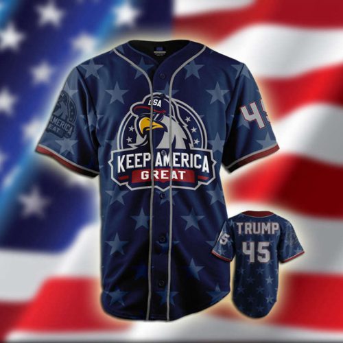 4th of July Eagle Baseball Jersey – Patriotic Design for Great America Sports