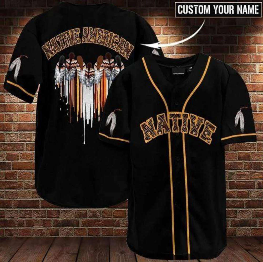 Custom Native American Woman Baseball Jersey – Personalized Design for Authentic Style