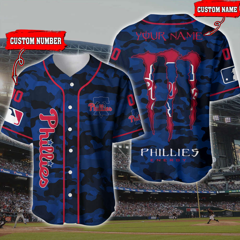 Customize Your Game with Philadelphia Phillies 3D Printed Baseball Jersey