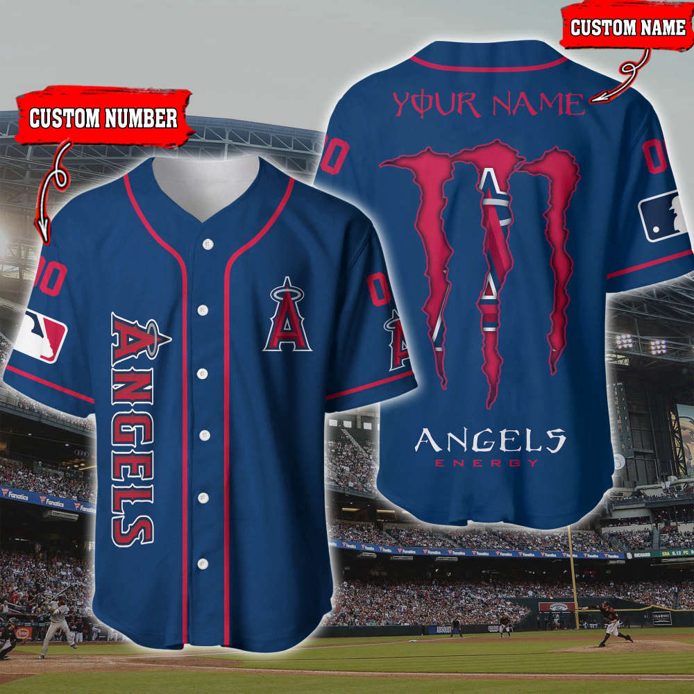 Customized 3D Printed Los Angeles Angels Baseball Jersey: Personalize Your Style