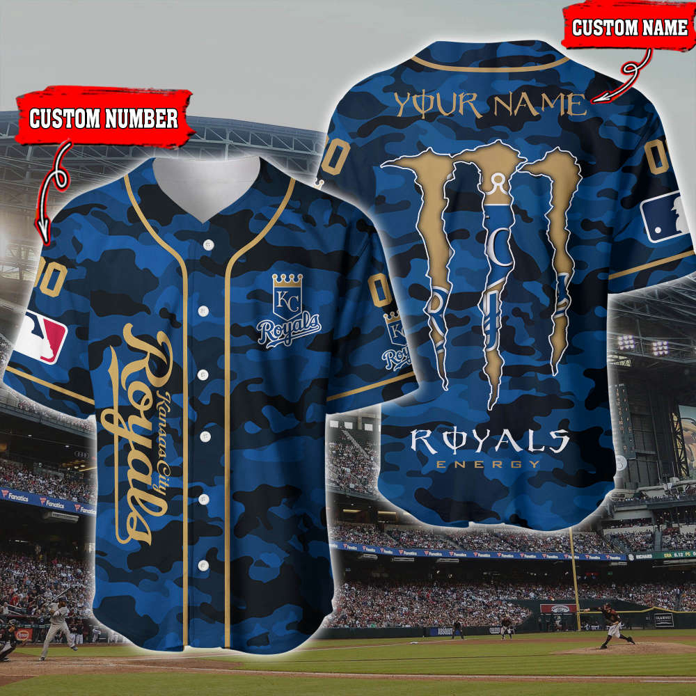 Custom Kansas City Royals 3D Printed Baseball Jersey – Personalized Fan Gear