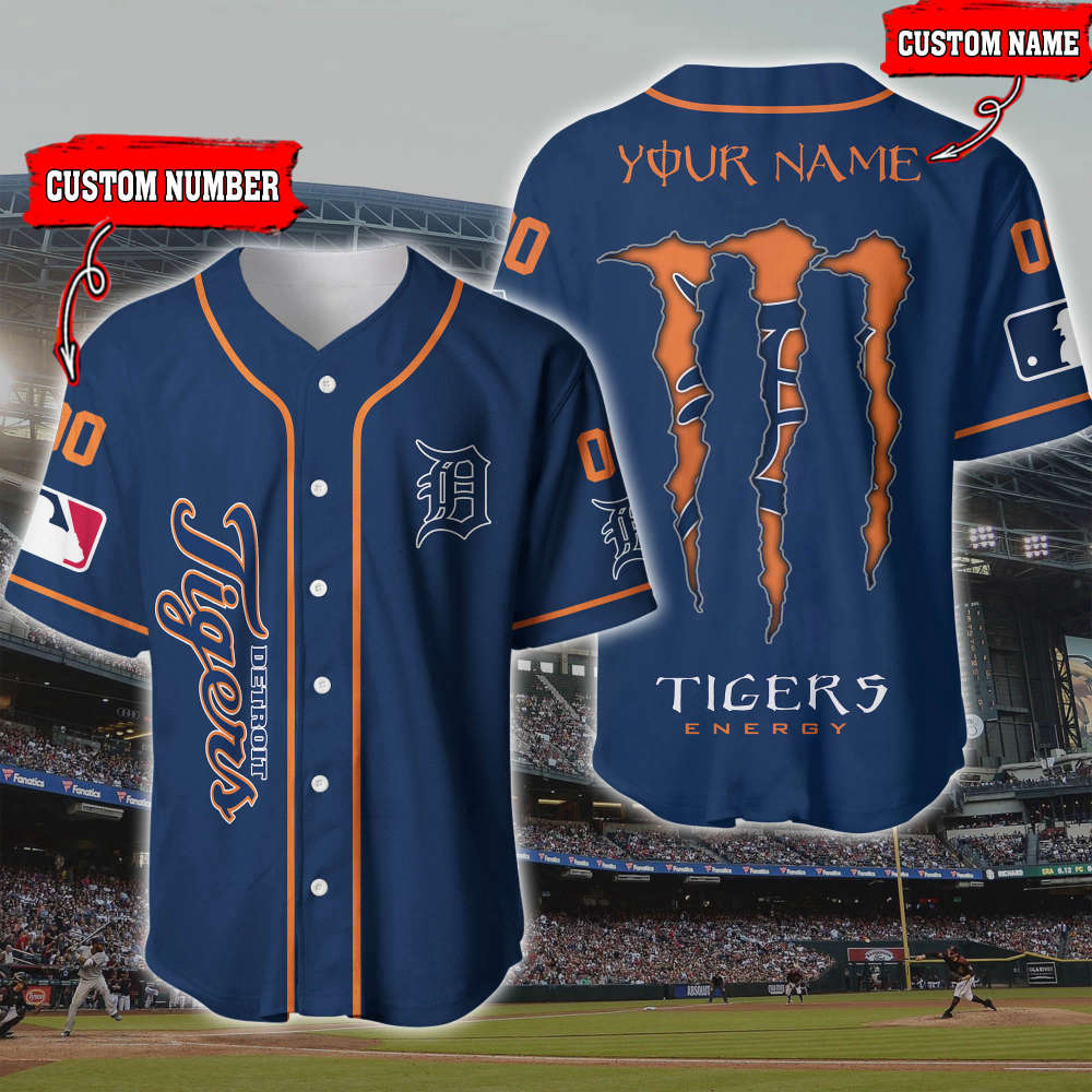 Custom Detroit Tigers 3D Printed Baseball Jersey: Personalize Your Game