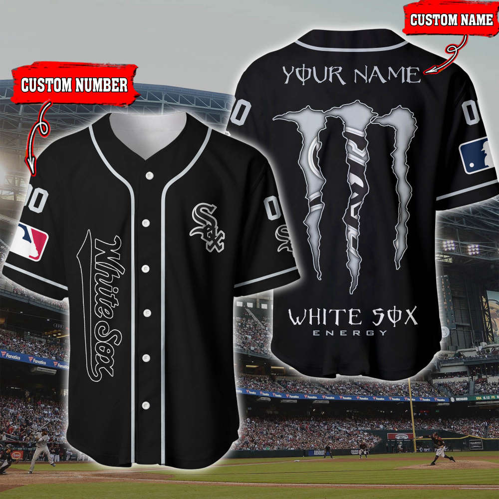 Custom Chicago White Sox 3D Printed Baseball Jersey – Personalized & Unique