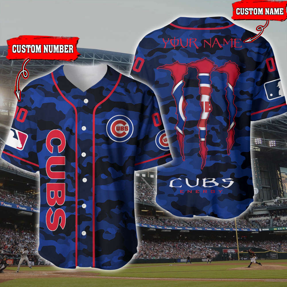 Customize Your Look with a Chicago Cubs 3D Printed Baseball Jersey – Personalized & Unique!