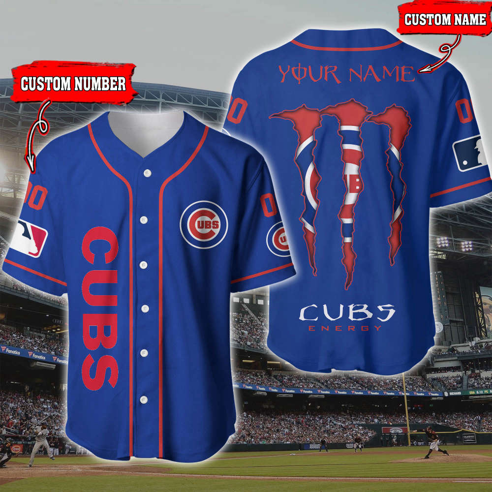 Customize Your Game Day Style with Personalized 3D Printed Chicago Cubs Baseball Jersey