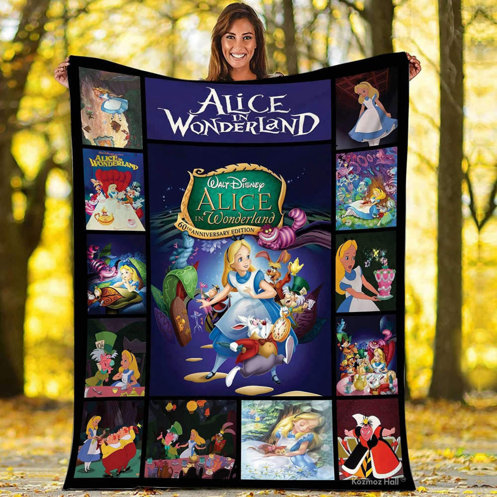 Alice In Wonderland BlanketAlice In Wonderland Blanket Quilt Bedding Set Sofa