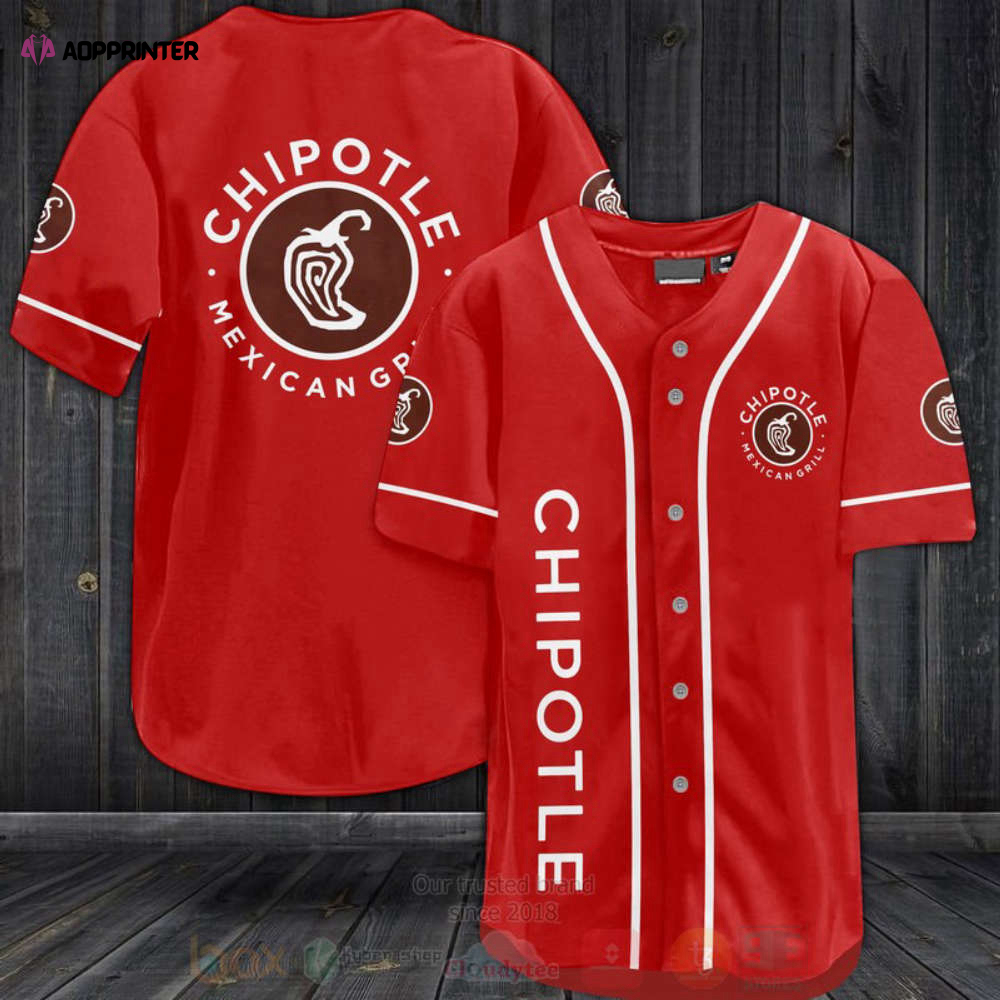 Authentic Chipotle Mexican Grill Baseball Jersey – Show Off Your Love for Mexican Cuisine!